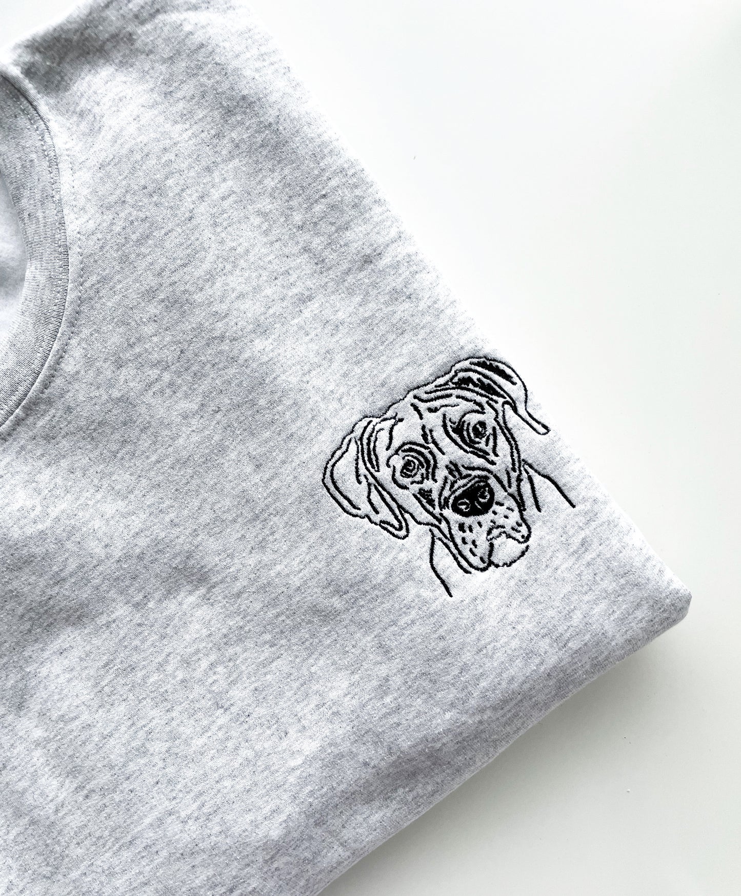 Heather Grey Custom Pet Crewneck